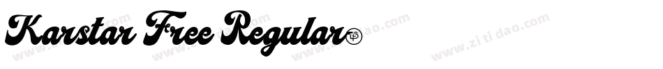 Karstar Free Regular字体转换